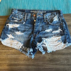 American eagle shortie shorts